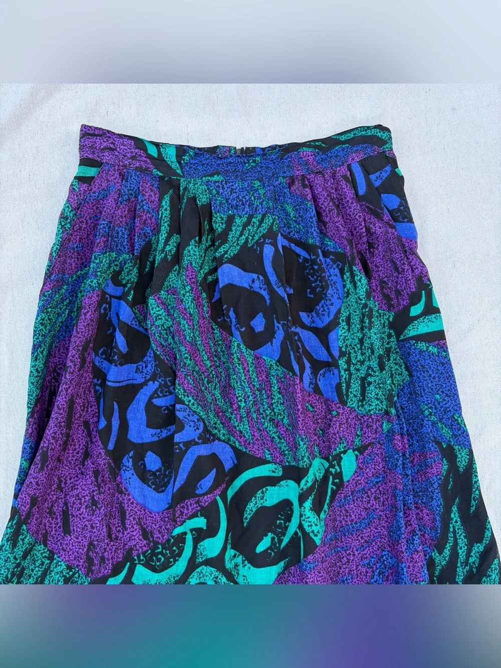 Vintage 80s Mazurka Skirt, Retro Abstract Streetwear - Picture 2 of 8